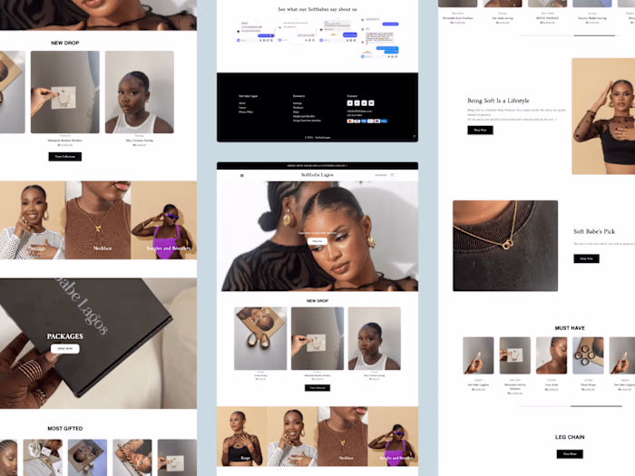 Softbabelagos - Responsive E-commerce Website 
