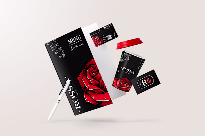 ROSSA Café & Bar - Visual Brand Identity