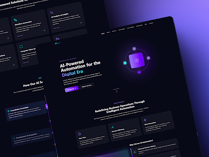 AI-Powered Automation Agency Website