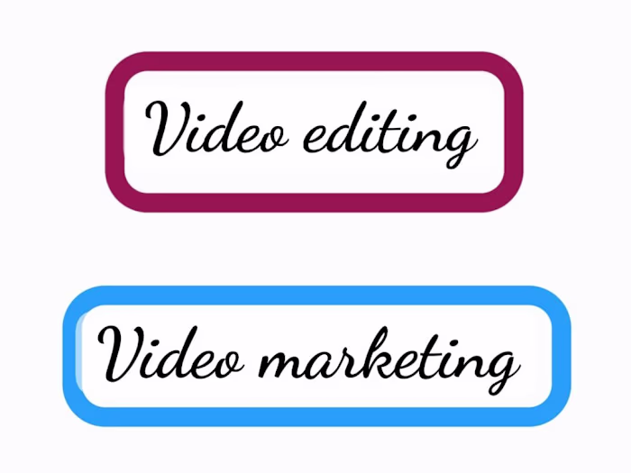 Video editing for marketing purposes