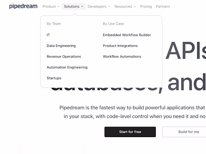 Pipedream Site Enhancements