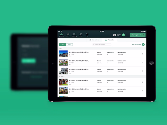 Real estate inspection app