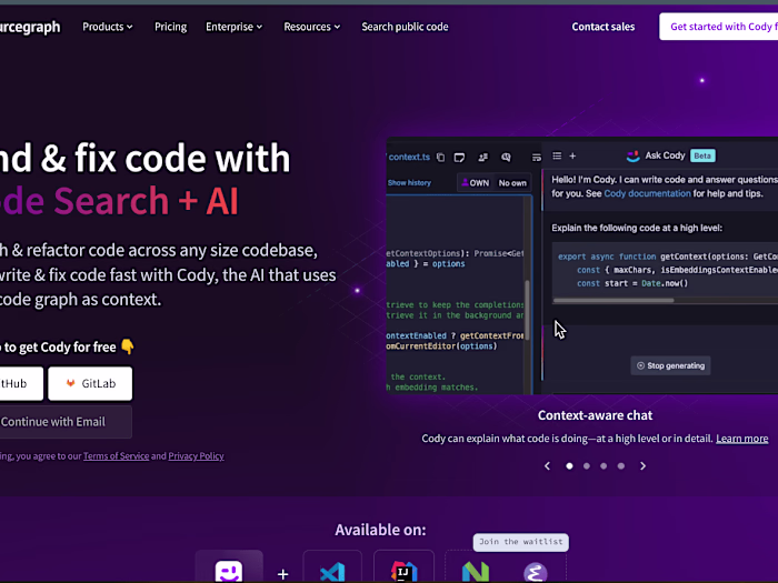 Sourcegraph | Code AI platform
