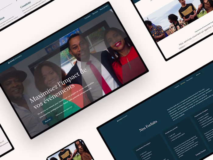 Prime Affaires Website Design