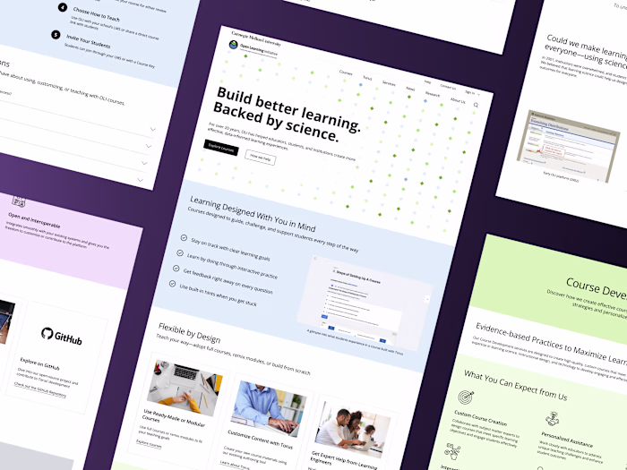 OLI Website: End-to-End Platform Redesign