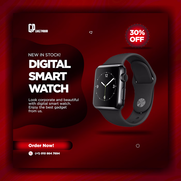 Digify Smartwatch Social Media Design
