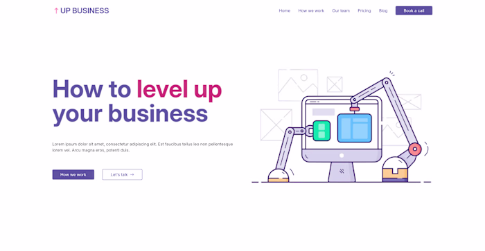 Up Business Hugo Theme Development