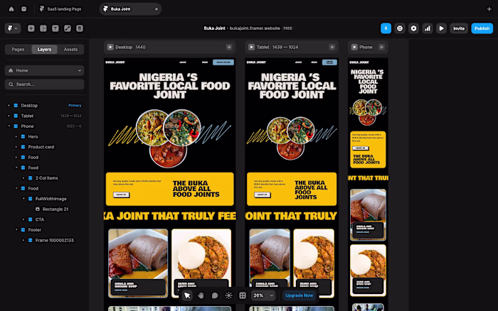 I recently designed and launched a landing page for Buka Joi...