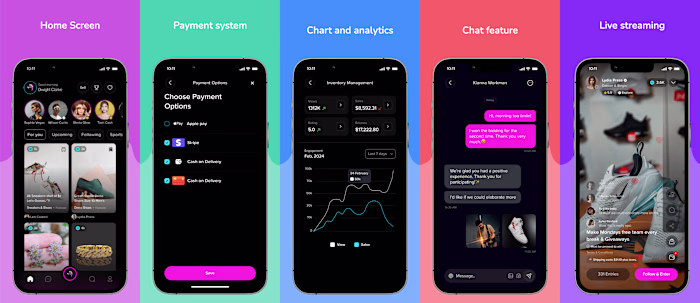 iimiin: Live video shopping, chat, and secure payments