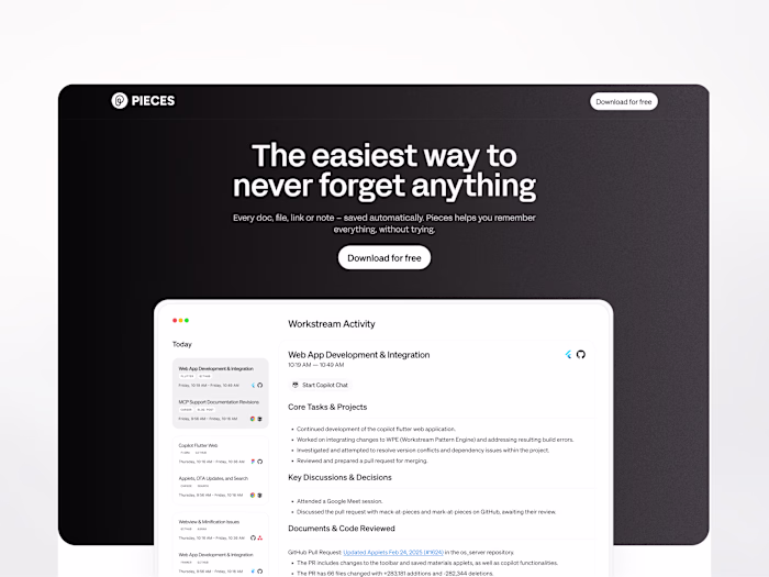 Redesigning the Pieces Homepage | Design & Framer Development