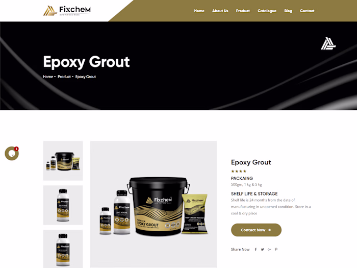 Static E-commerce Website development