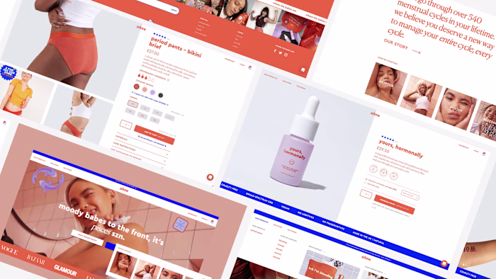 Ohne — An e-commerce store for bleeding babes.