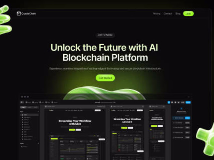 Cryptochain – Framer Web Design for Crypto & Blockchain Startup