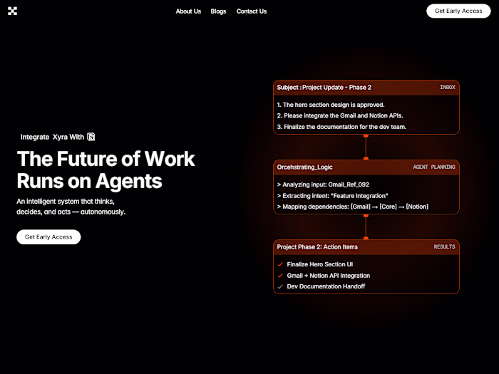 Professional Design for AI Agent Hero Section Online