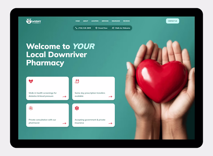 Mushy Pharmacy: Web Design & Webflow Development
