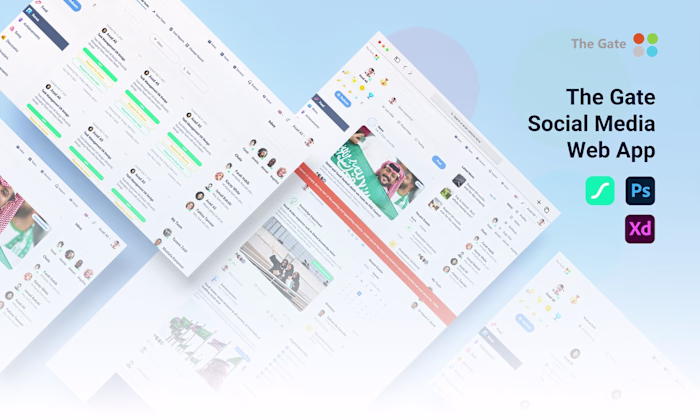 The Gate | Social Media Web App | Complete UI
