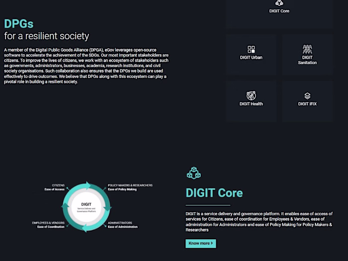 Implemented features used by 100M+ eGov Digit Users