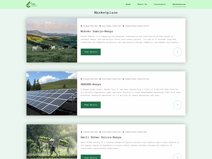 CarbonCredit Marketplace