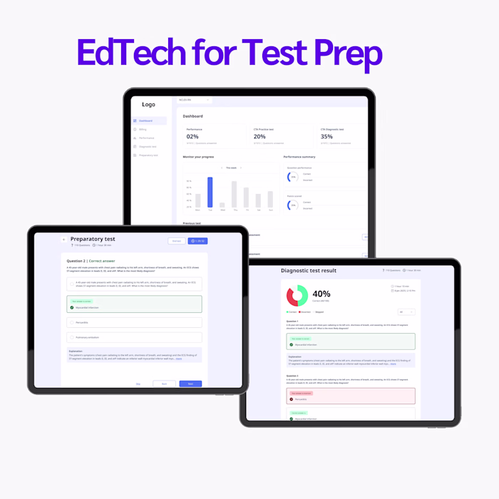 Edtech / Test Prep LMS
