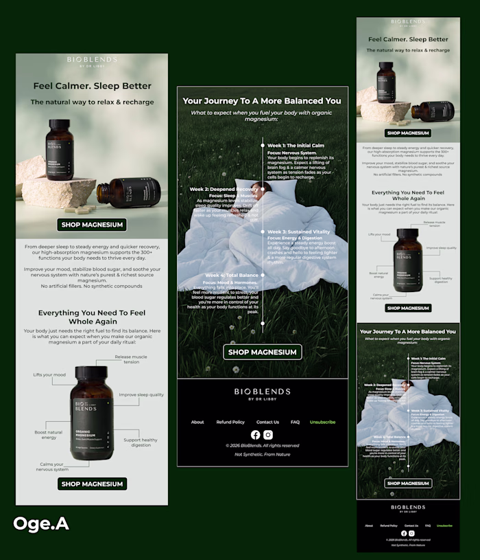 BioBlends Organic Magnesium Product Launch Email