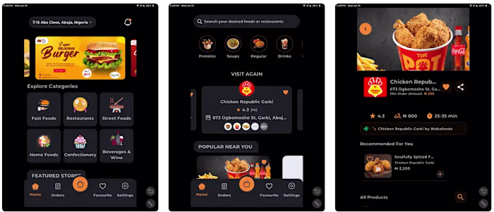 Wakafoods - Multi-Vendor Food Delivery Platform