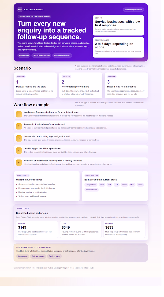 Lead Follow-Up Automation Demo