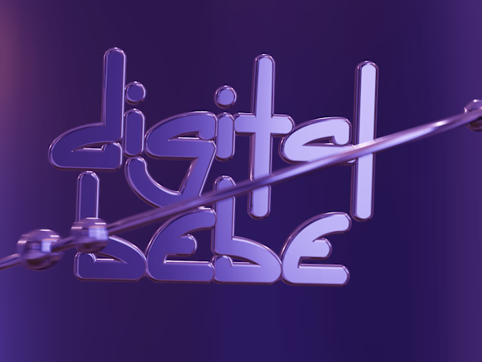 "Digital Bebe" 3d Logo Animation