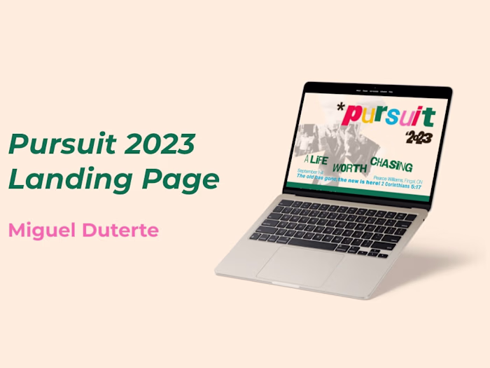Pursuit 2023 Landing Page