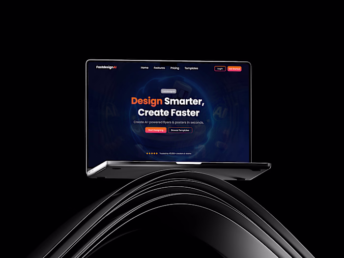 I design an AI that designs posters and flyers for designers...