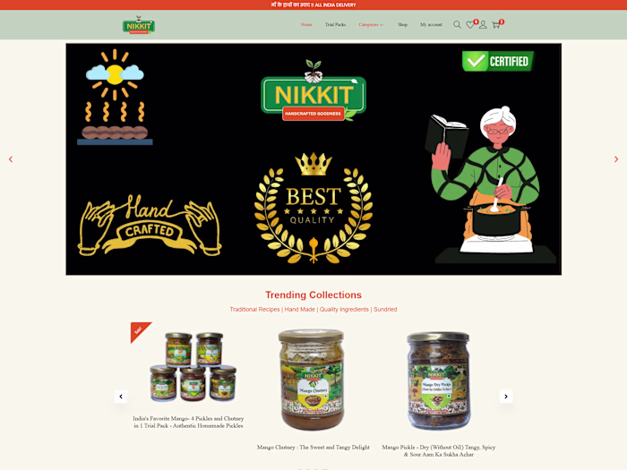 Ecommerce Pickles Platform