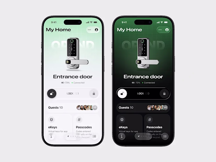Smart Lock App Interface