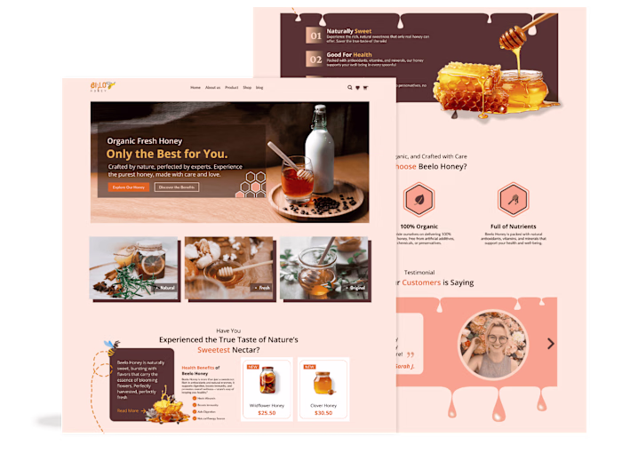 Beelo Honey (UI Design, Visual Design)