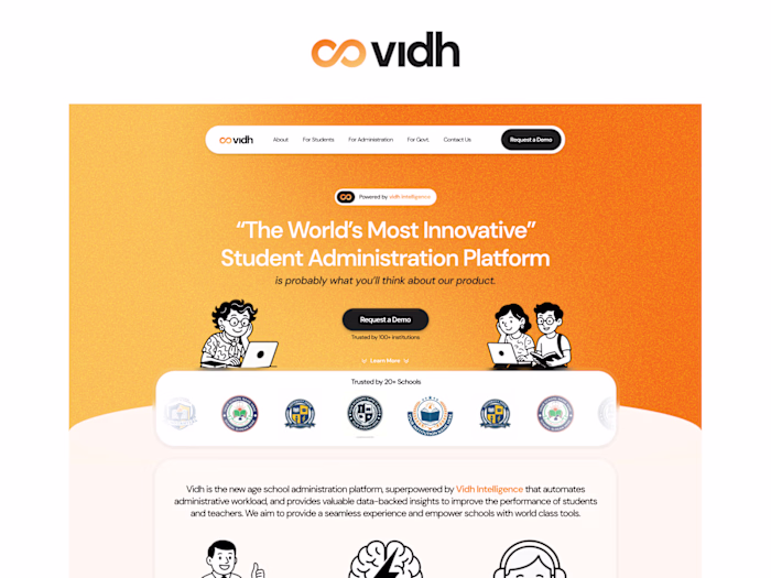Vidh - Landing Page