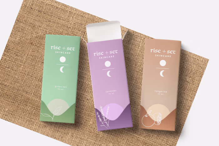 Brand Identity for Rise + Set Skincare
