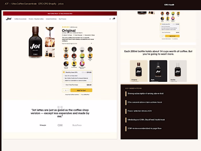 JOT Coffee

Jot already had proof.