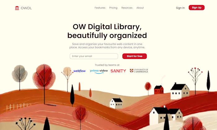 Website Design for a Digital Library