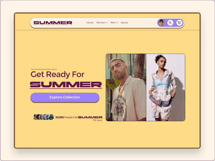 E-commerce Landing Page Design
