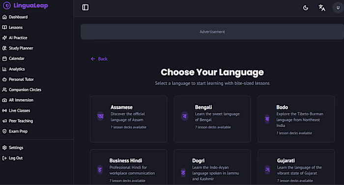 LinguaLeap - Language Learning Platform https://lingualeap1....