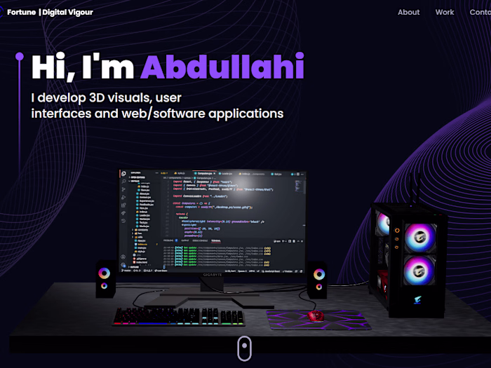 My Responsive 3D Portfolio