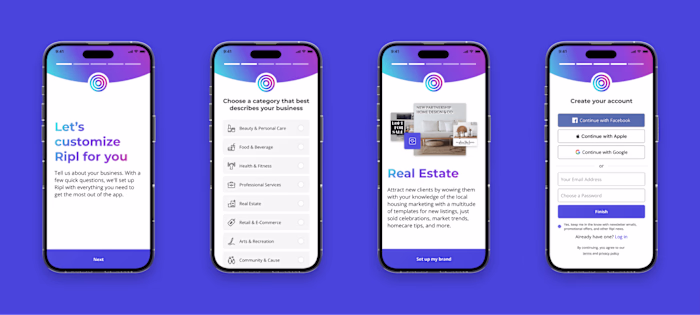 Ripl Mobile App Onboarding Case Study