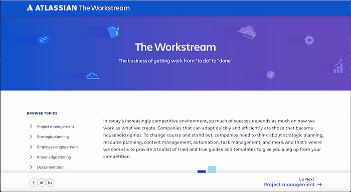 SEO-driven microsite | Atlassian
