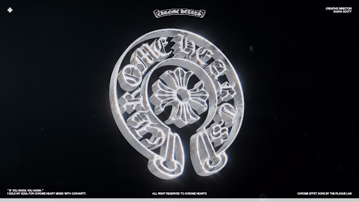 "Chrome Hearts" Logo animation