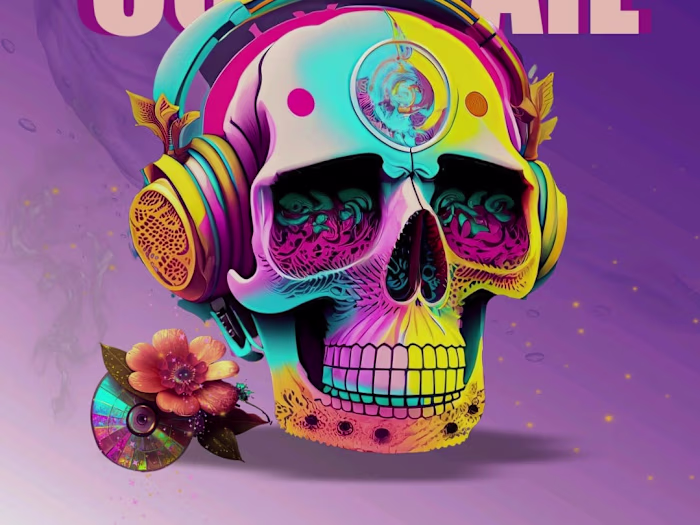 Poster for dj and cocktail party 