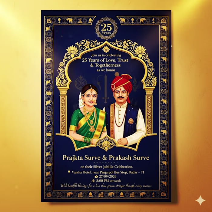 Customized Indian wedding invitation template
