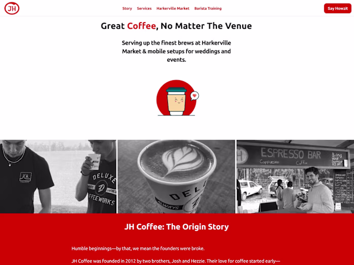 JH Coffee - Website Revamp