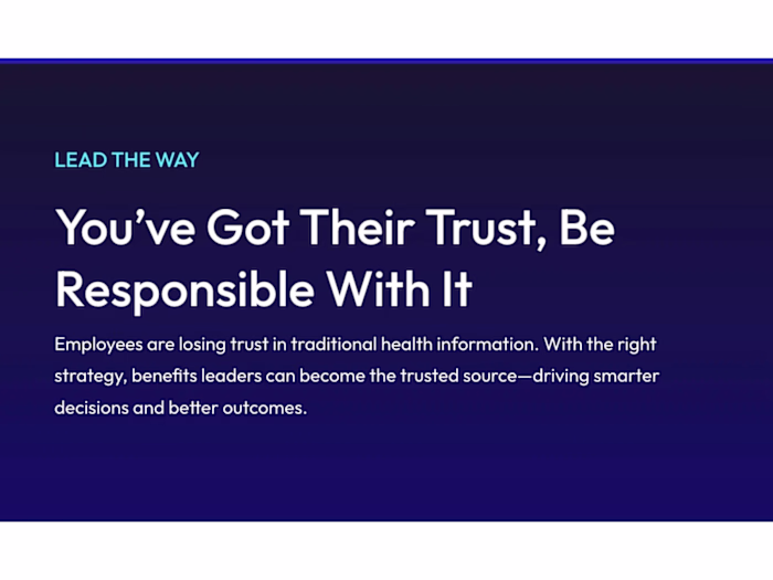 Transcarent “Lead the Way” Campaign | Landing Page Copy