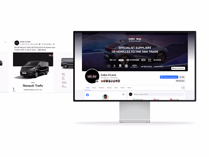 Lead Generation and Social Media Management for Cabs4Less