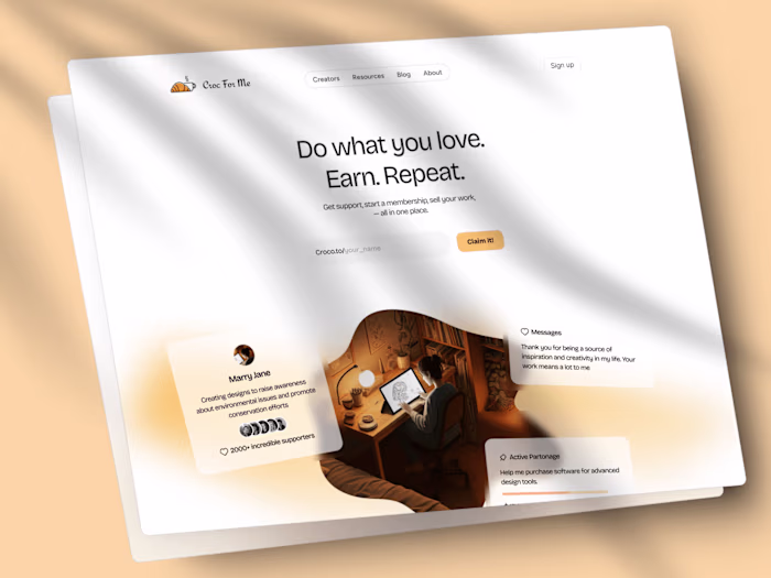 Landing page design for B2C product