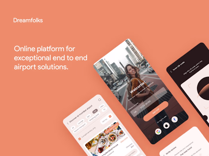 Designing User Interface for end to end airport solutions App. 