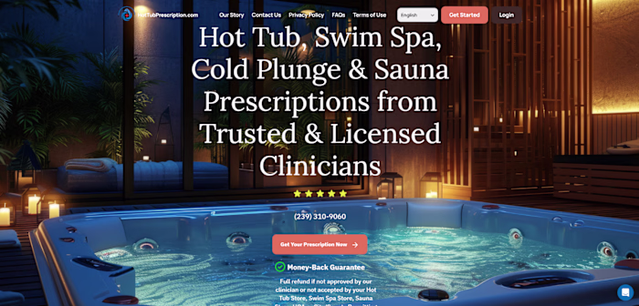 Development of HotTubPrescription.com Digital Health Platform